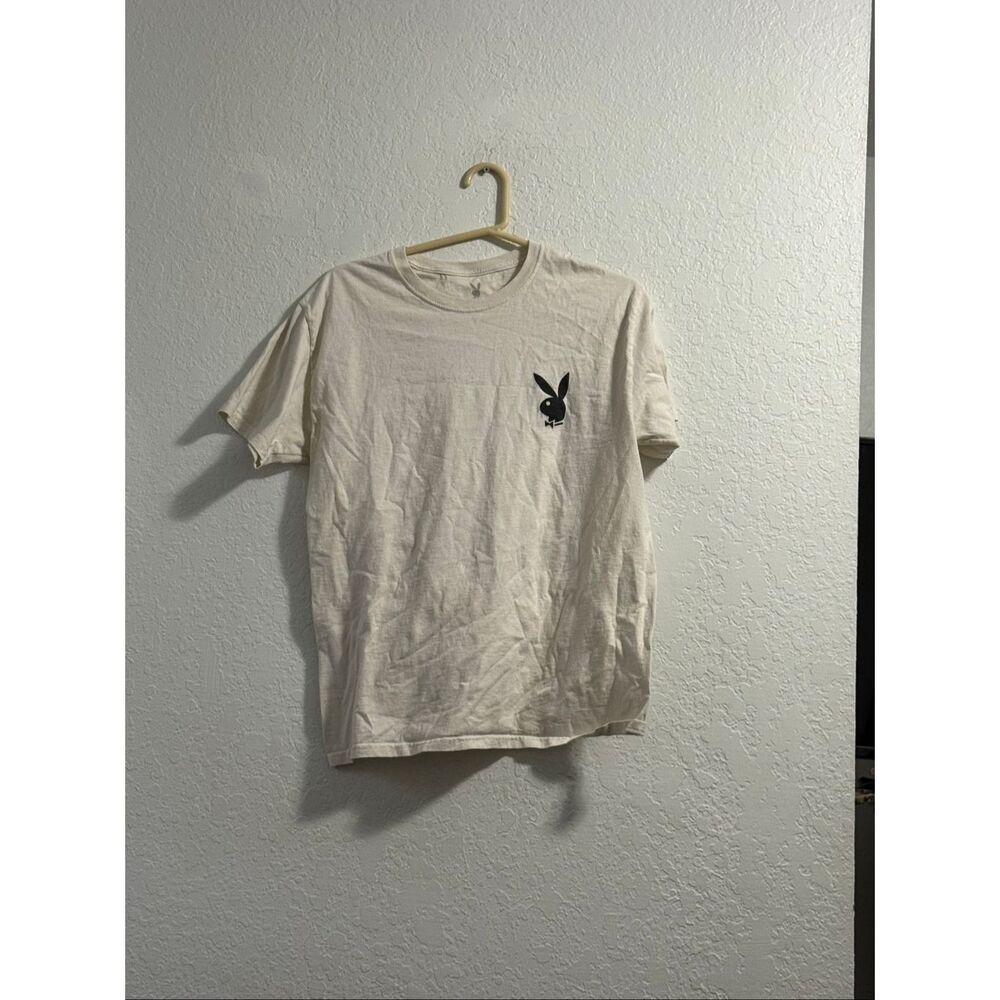 Mens Playboy Short Sleeve‎ T- Shirt Size M spell out